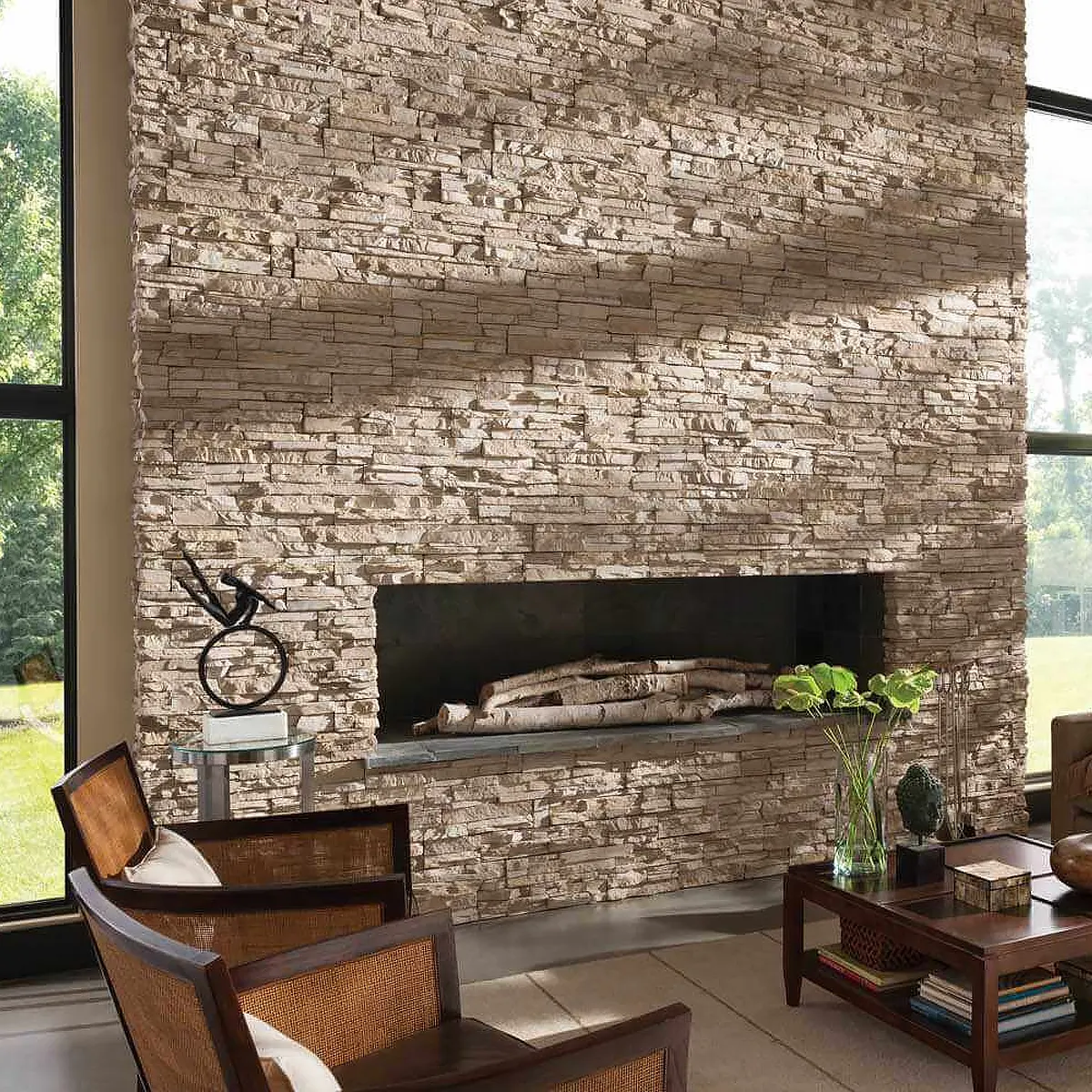 Укладка декоративного камня