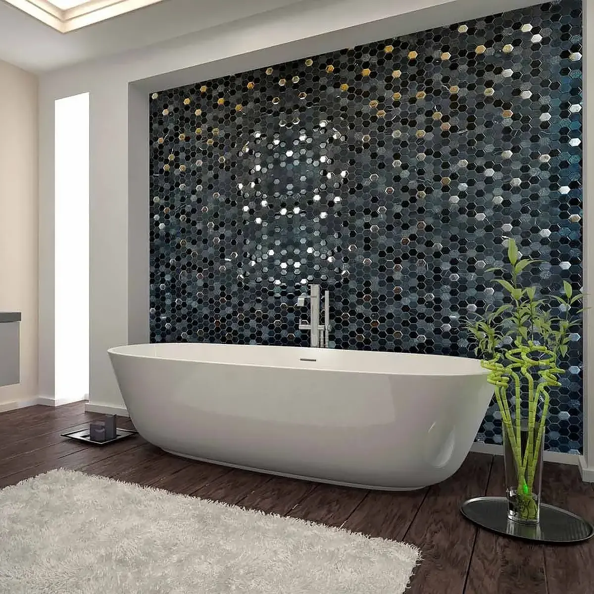 Укладка плитки мозаикой